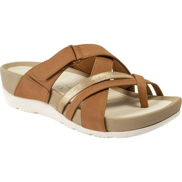 Baretraps Brown Sandals for Women for sale | eBay Sandal new Baretraps Aster Toe Loop Sandal Caramel Toledo Nubuck 9.5 wide no lid